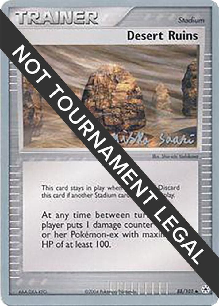 Desert Ruins - 2006 (Miska Saari) — World Championship Decks 88 Pokémon card