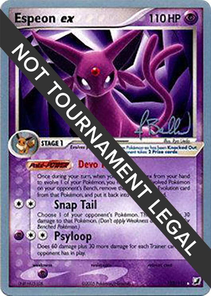 Espeon ex - 2006 (Jimmy Ballard) — World Championship Decks 102 Pokémon card