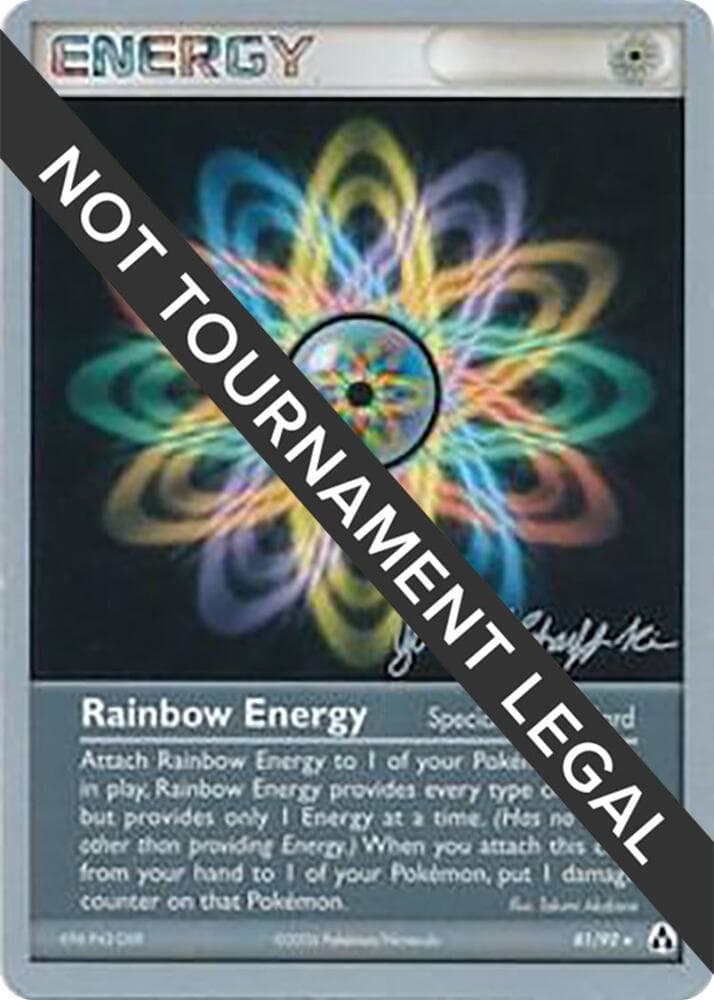 Rainbow Energy - 2007 (Jeremy Scharff-Kim) — World Championship Decks 81 Pokémon card