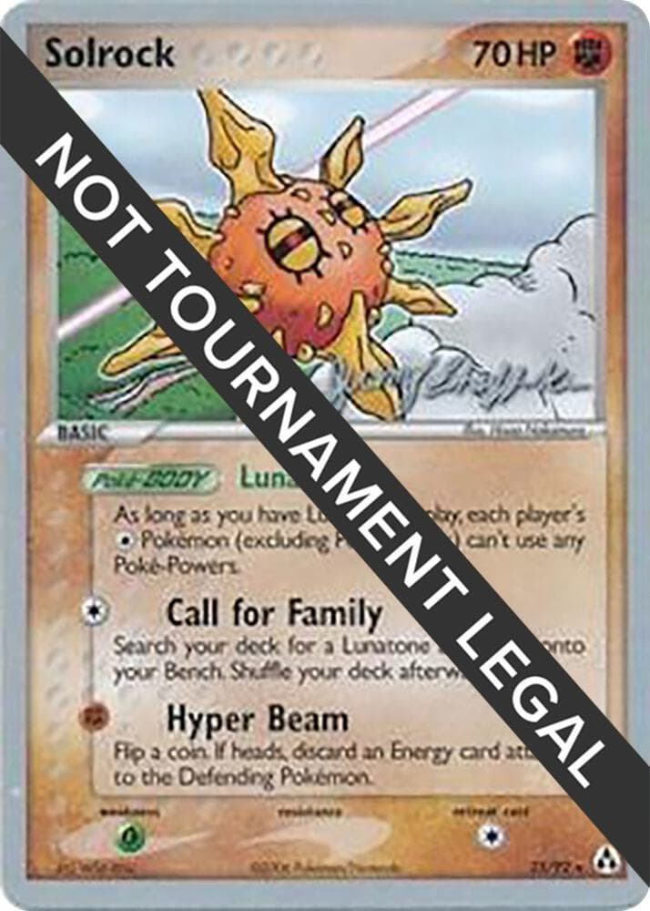Solrock (25) - 2007 (Jeremy Scharff-Kim) — World Championship Decks 25 Pokémon card