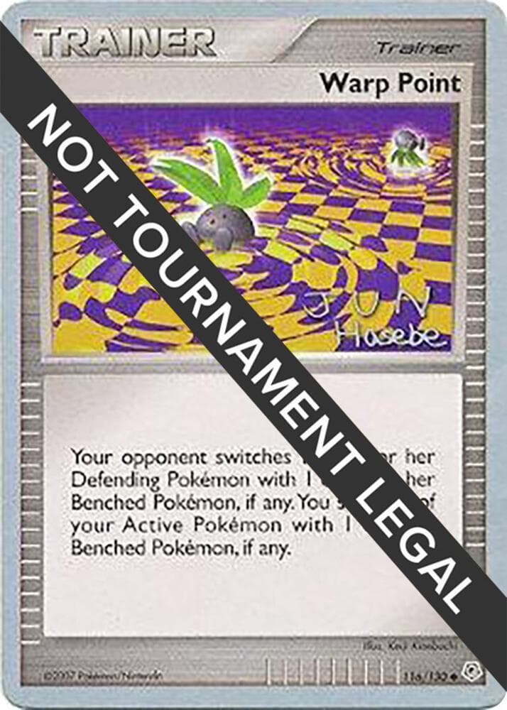 Warp Point - 2007 (Jun Hasebe) — World Championship Decks 116 Pokémon card