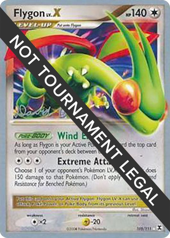 Flygon LV.X - 2009 (David Cohen) — World Championship Decks 105 Pokémon card