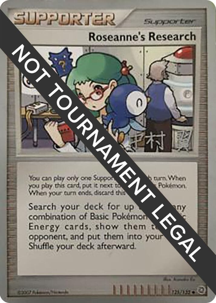 Roseanne's Research - 2009 (Tsubasa Nakamura) — World Championship Decks 125 Pokémon card