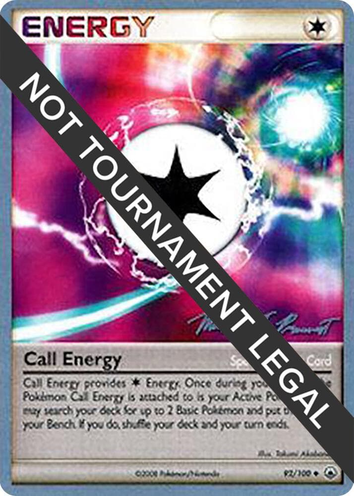 Call Energy - 2010 (Michael Pramawat) — World Championship Decks 92 Pokémon card