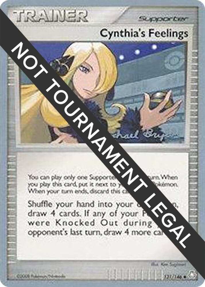 Cynthia's Feelings - 2010 (Mychael Bryan) — World Championship Decks 131 Pokémon card