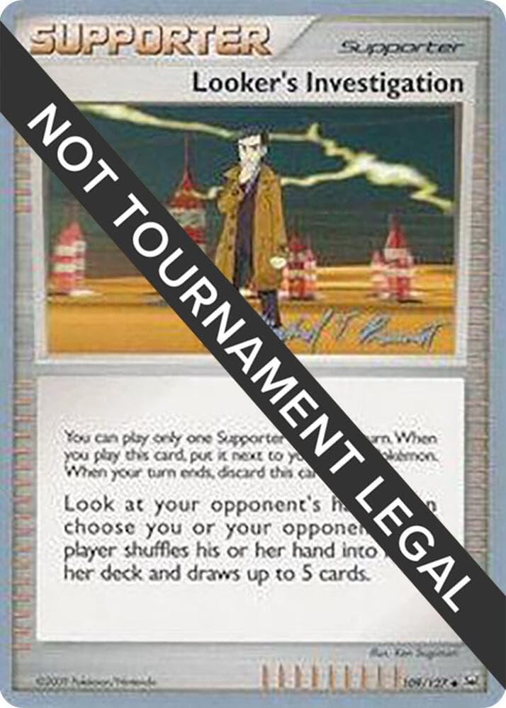 Looker's Investigation - 2010 (Michael Pramawat) — World Championship Decks 109 Pokémon card