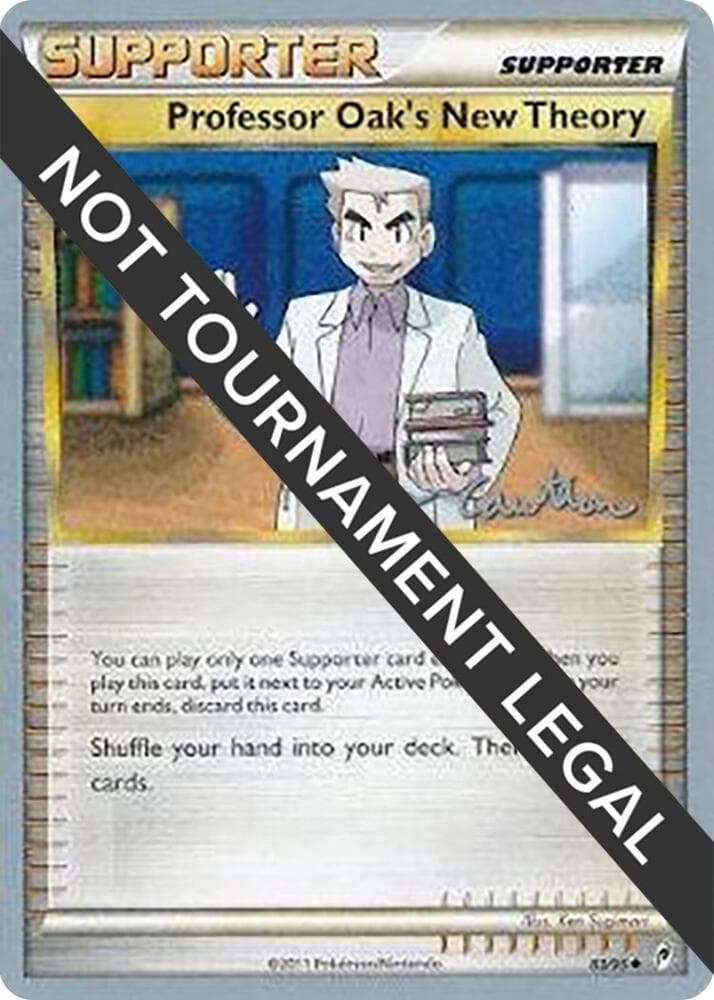 Professor Oak's New Theory - 2011 (Ross Cawthon) — World Championship Decks 83 Pokémon card