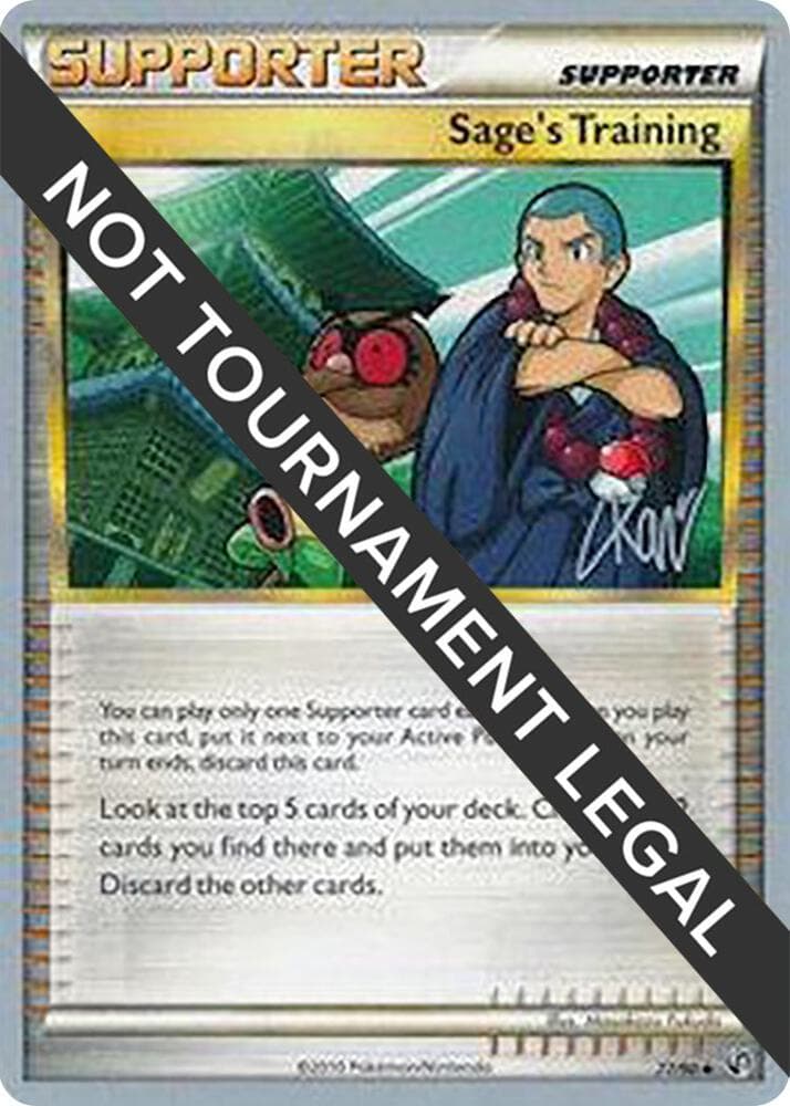 Sage's Training - 2011 (Christopher Kan) — World Championship Decks 77 Pokémon card