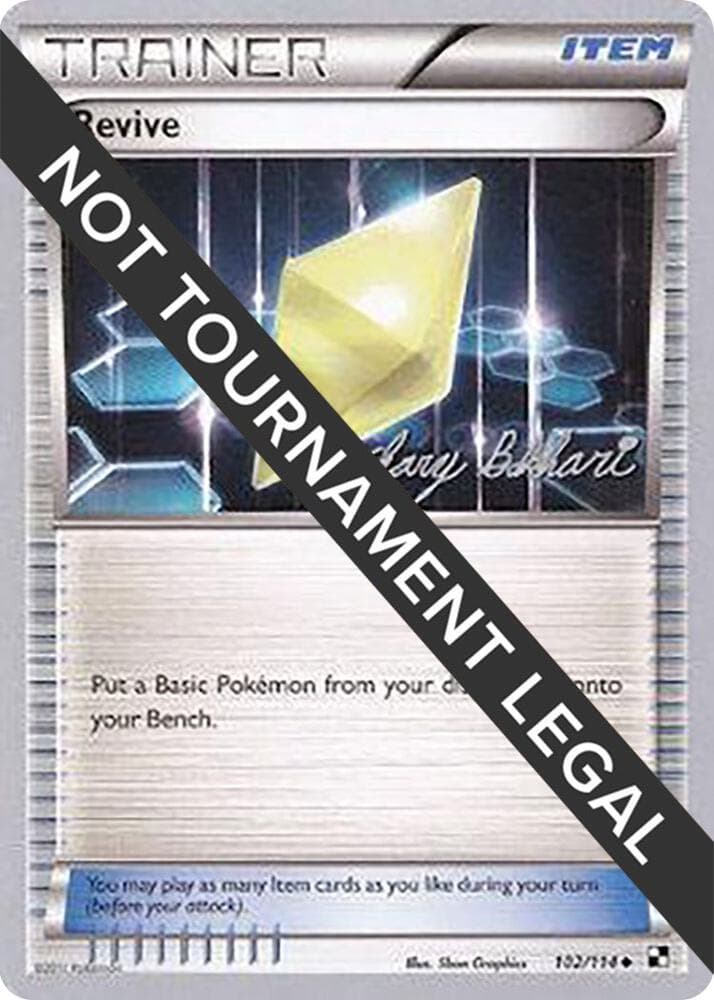 Revive - 2012 (Zachary Bokhari) — World Championship Decks 102 Pokémon card