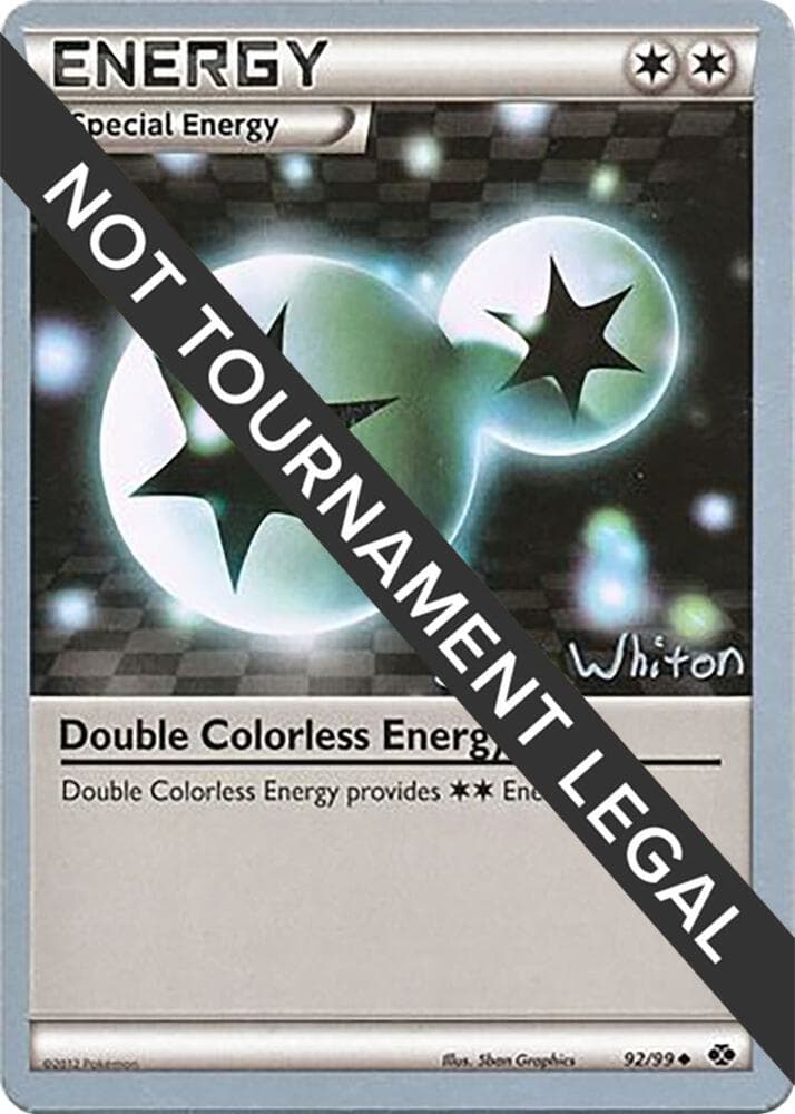 Double Colorless Energy - 2013 (Ian Whiton) — World Championship Decks 92 Pokémon card