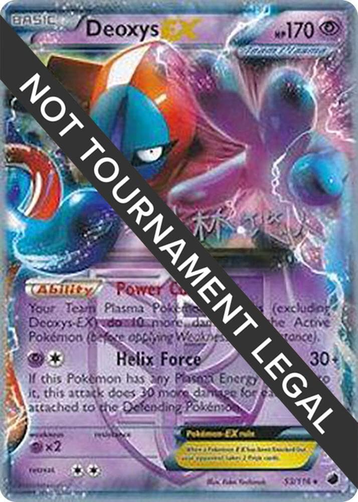 Deoxys EX - 2014 (Haruto Kobayashi) — World Championship Decks 53 Pokémon card