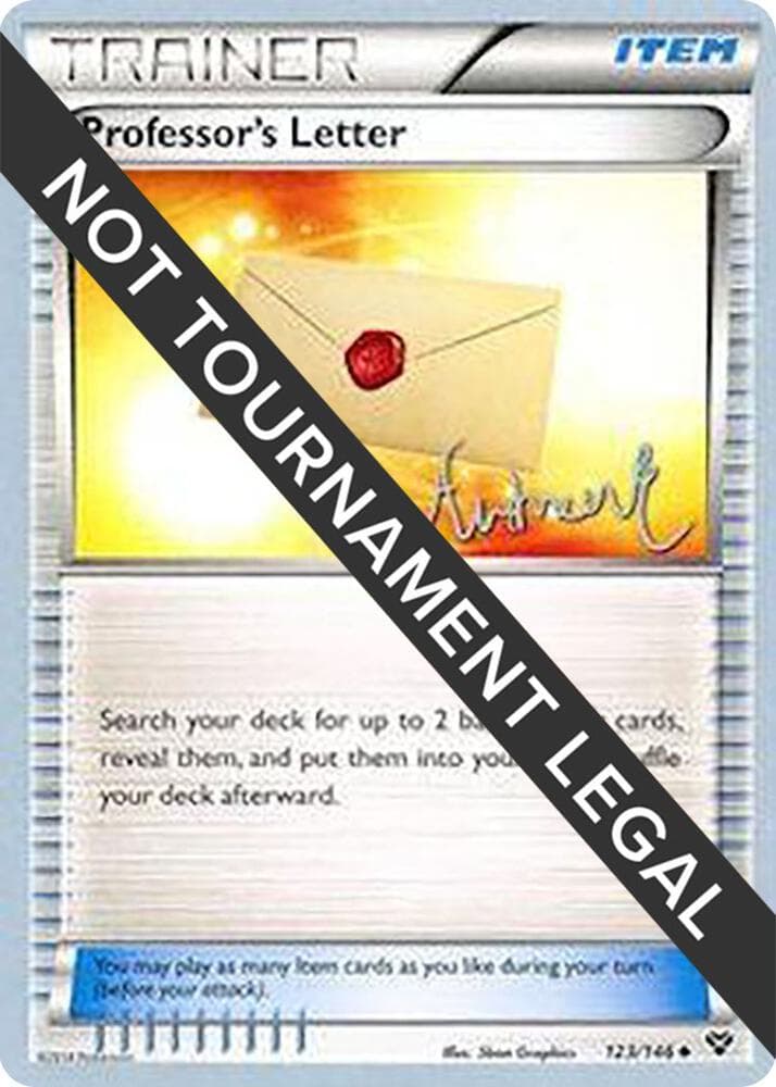 Professor's Letter - 2014 (Andrew Estrada) — World Championship Decks 123 Pokémon card