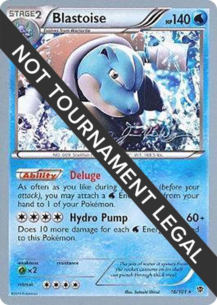 Blastoise - 2015 (Jacob Van Wagner) — World Championship Decks 16 Pokémon card
