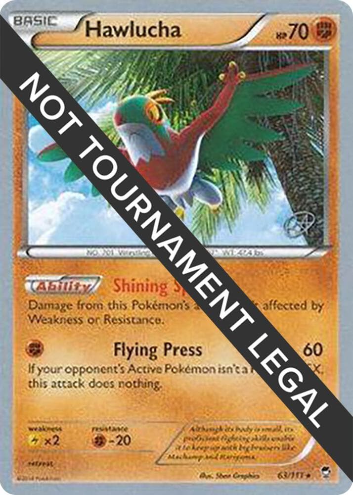 Hawlucha - 2015 (Rowan Stavenow) — World Championship Decks 63 Pokémon card
