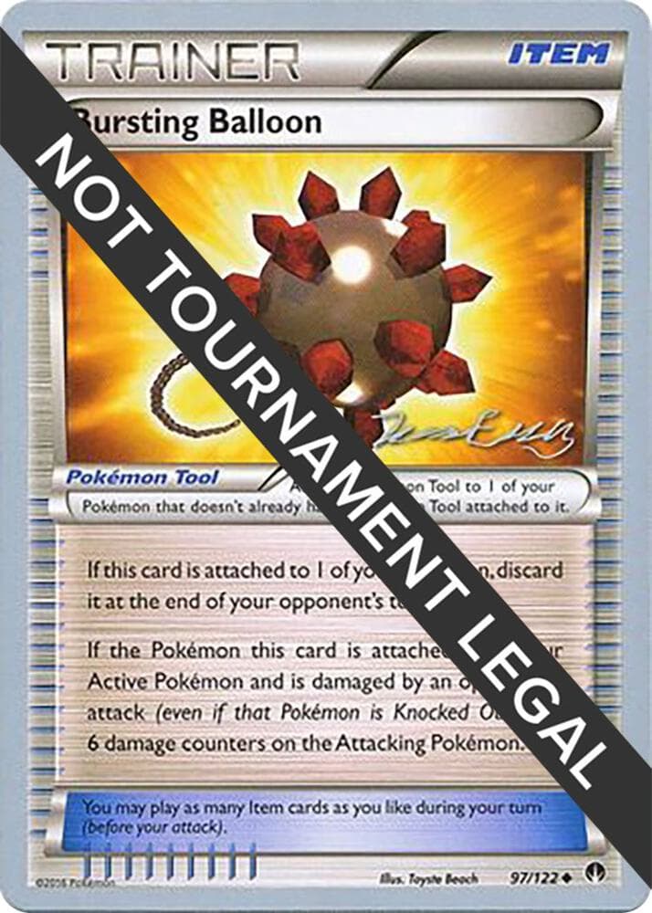 Bursting Balloon - 2016 (Jesper Eriksen) — World Championship Decks 97 Pokémon card