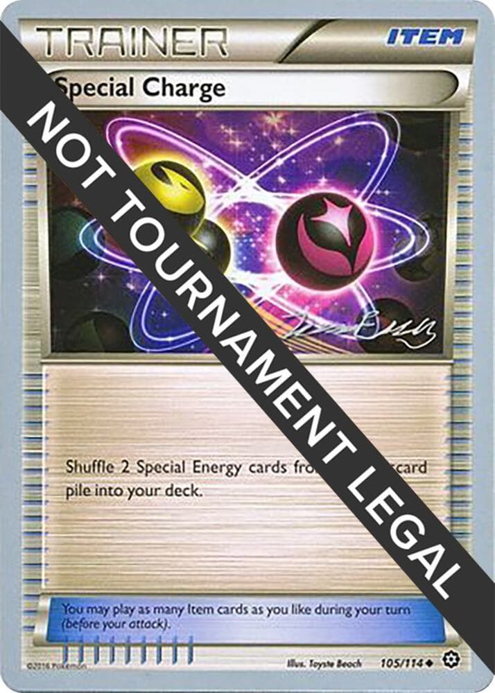 Special Charge - 2016 (Jesper Eriksen) — World Championship Decks 105 Pokémon card