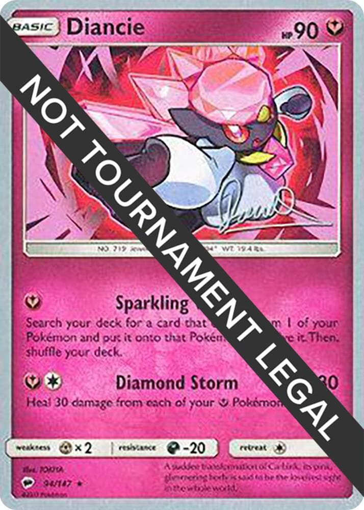 Diancie - 2017 (Diego Cassiraga) — World Championship Decks 94 Pokémon card