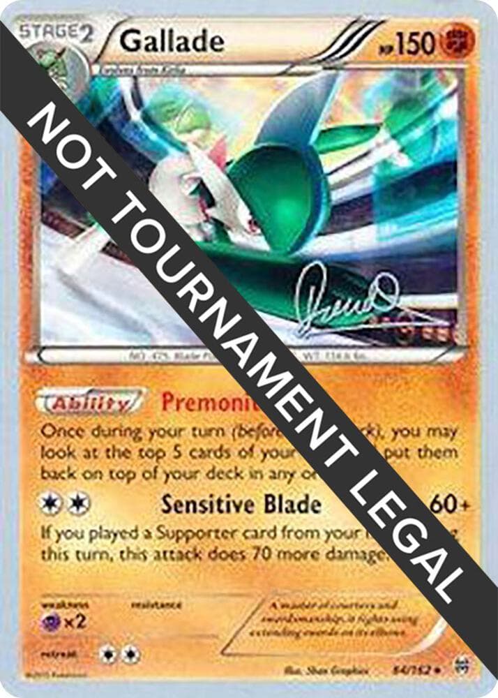 Gallade - 2017 (Diego Cassiraga) — World Championship Decks 84 Pokémon card