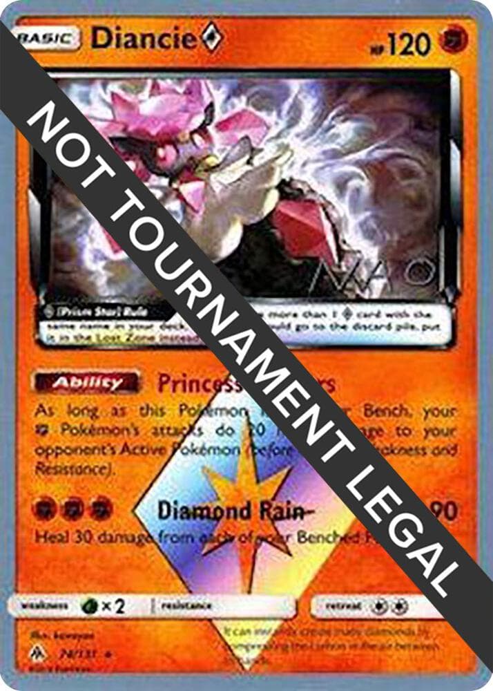 Diancie Prism Star - 2018 (Naohito Inoue) — World Championship Decks 74 Pokémon card