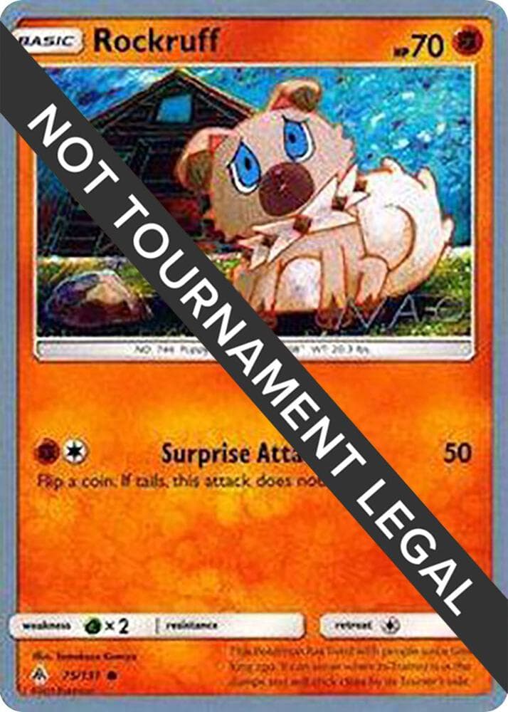 Rockruff - 2018 (Naohito Inoue) — World Championship Decks 75 Pokémon card
