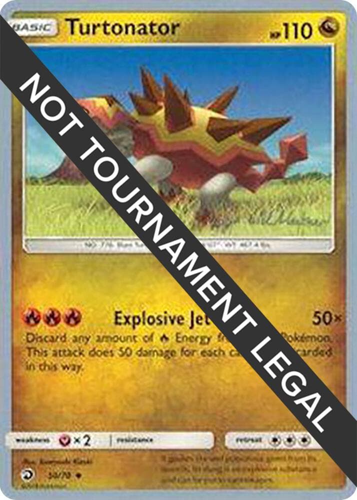 Turtonator - 2019 (Kaya Lichtleitner) — World Championship Decks 50 Pokémon card