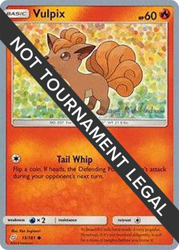Vulpix - 2019 (Kaya Lichtleitner) — World Championship Decks 15 Pokémon card