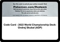 Code Card - 2022 World Championship Deck: Ondrej Skubal (ADP) — World Championship Decks p489105