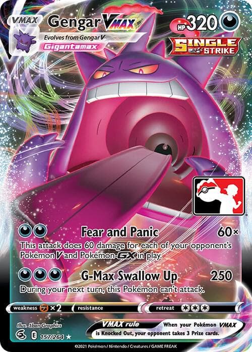 Gengar VMAX — Prize Pack Series Cards 157 Pokémon card
