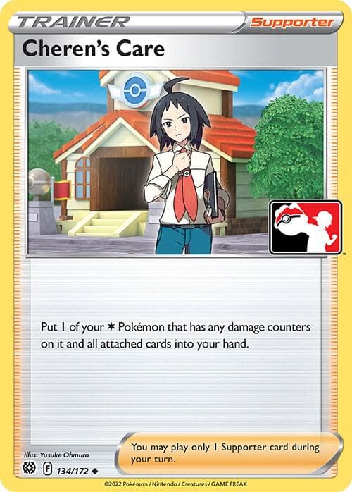 Cheren's Care — Prize Pack Series Cards 134 Pokémon card