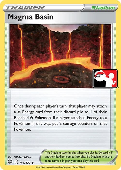 Magma Basin — Prize Pack Series Cards 144 Pokémon card