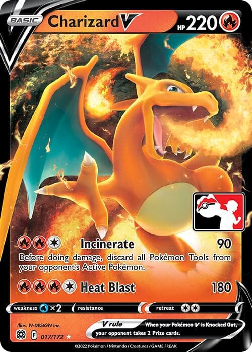 Charizard V — Prize Pack Series Cards 17 Pokémon card