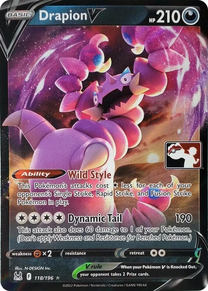 Drapion V — Prize Pack Series Cards 118 Pokémon card