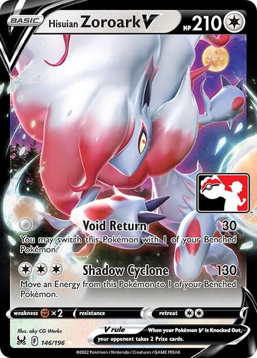 Hisuian Zoroark V — Prize Pack Series Cards 146 Pokémon card