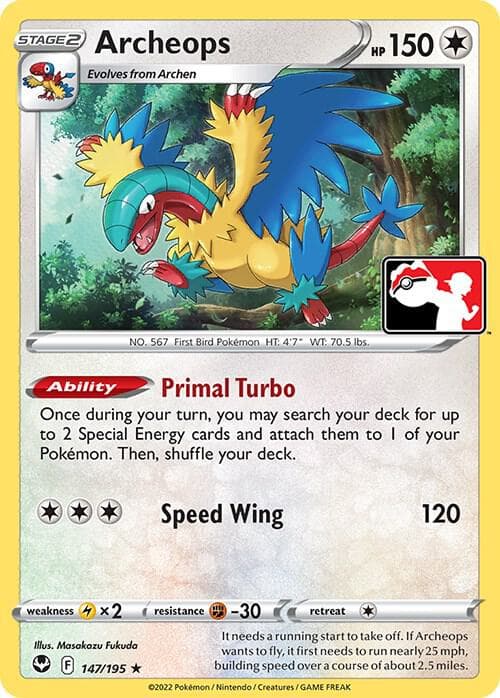 Archeops — Prize Pack Series Cards 147 Pokémon card