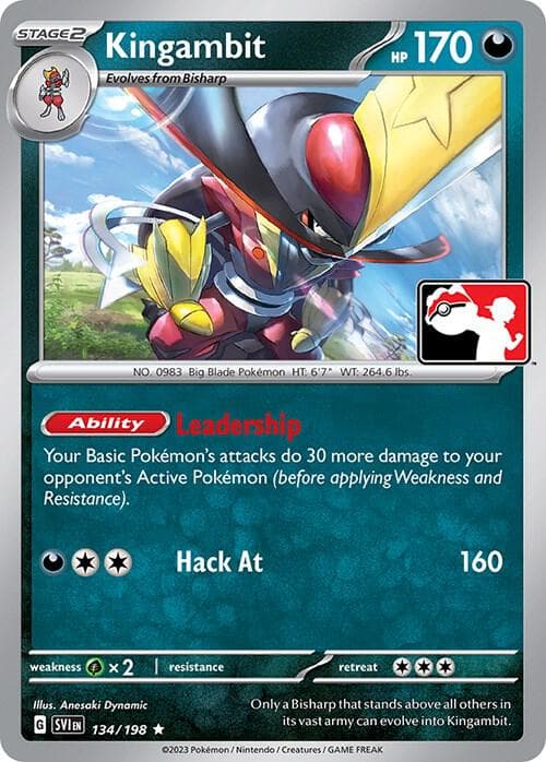 Kingambit — Prize Pack Series Cards 134 Pokémon card