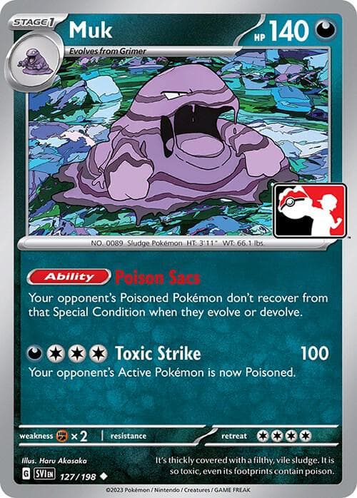 Muk — Prize Pack Series Cards 127 Pokémon card