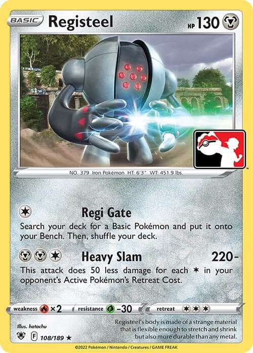 Registeel — Prize Pack Series Cards 108 Pokémon card