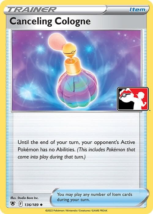 Canceling Cologne — Prize Pack Series Cards 136 Pokémon card
