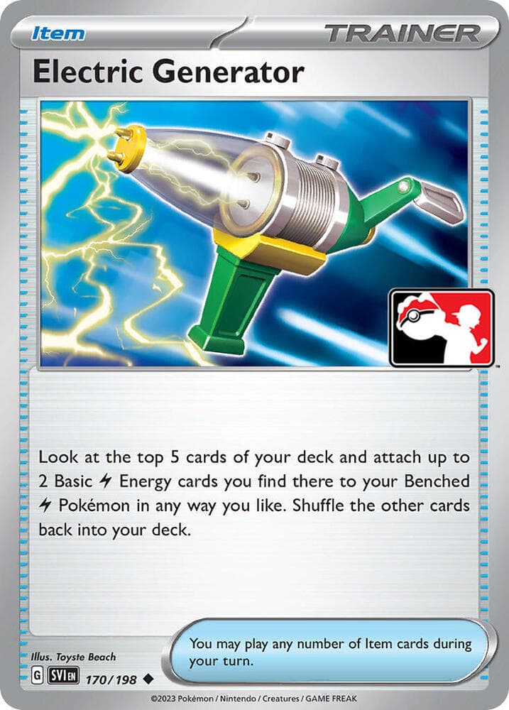 Electric Generator — Prize Pack Series Cards 170 Pokémon card