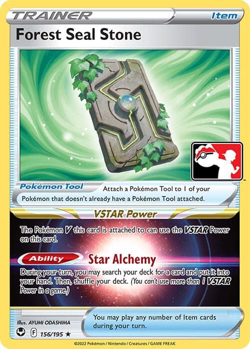Forest Seal Stone — Prize Pack Series Cards 156 Pokémon card