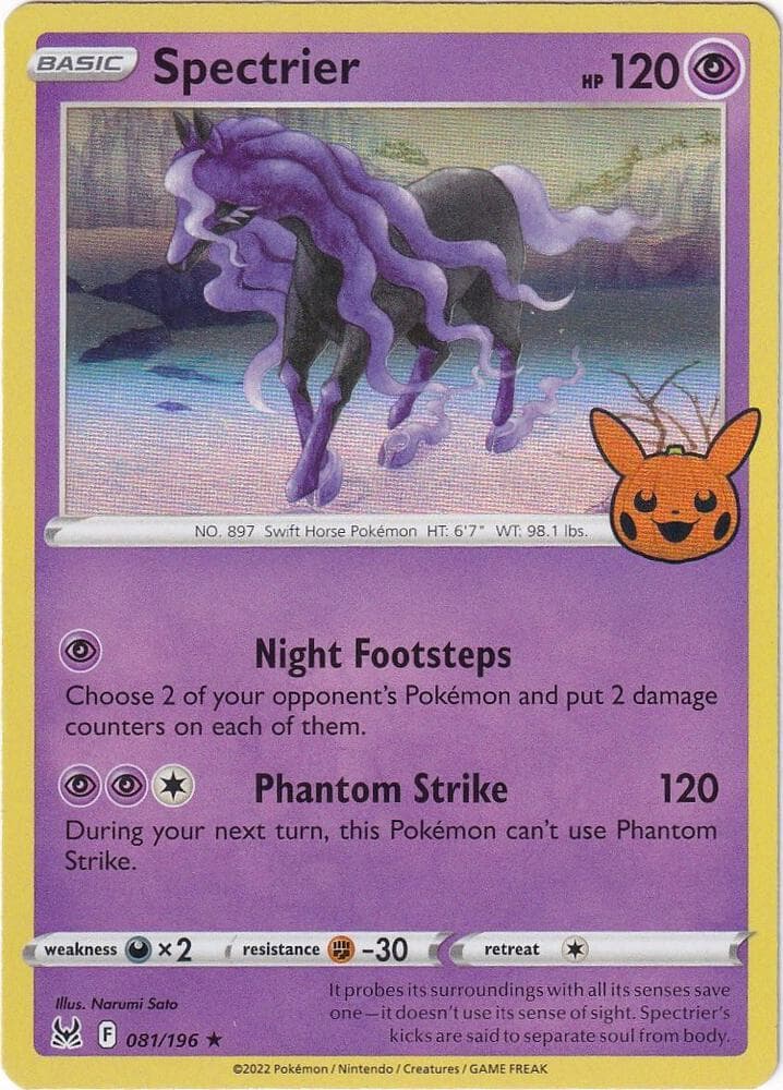 Spectrier — Trick or Trade BOOster Bundle 2023 81 Pokémon card