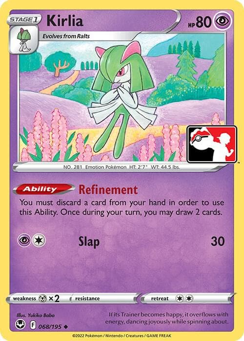 Kirlia — Prize Pack Series Cards 68 Pokémon card