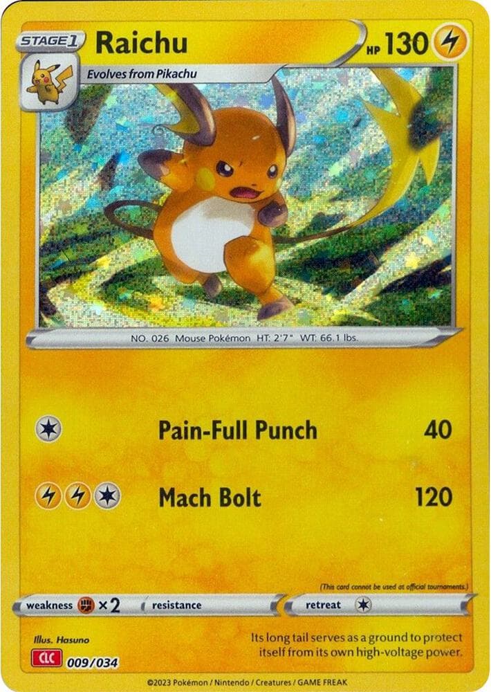Raichu — Trading Card Game Classic 9 Pokémon card