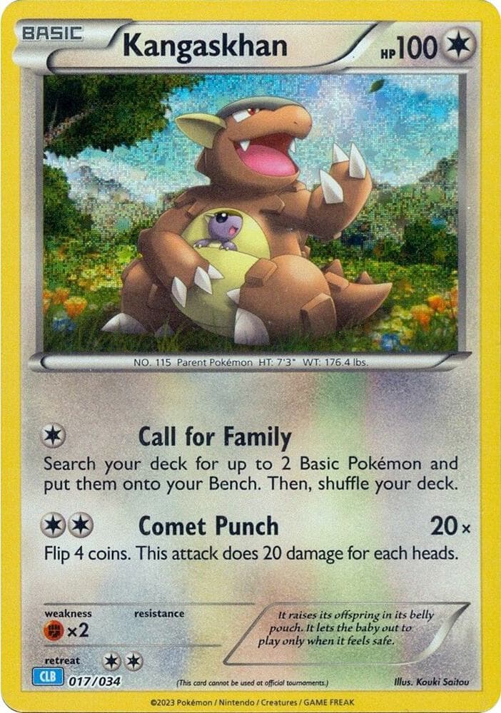 Kangaskhan — Trading Card Game Classic 17 Pokémon card