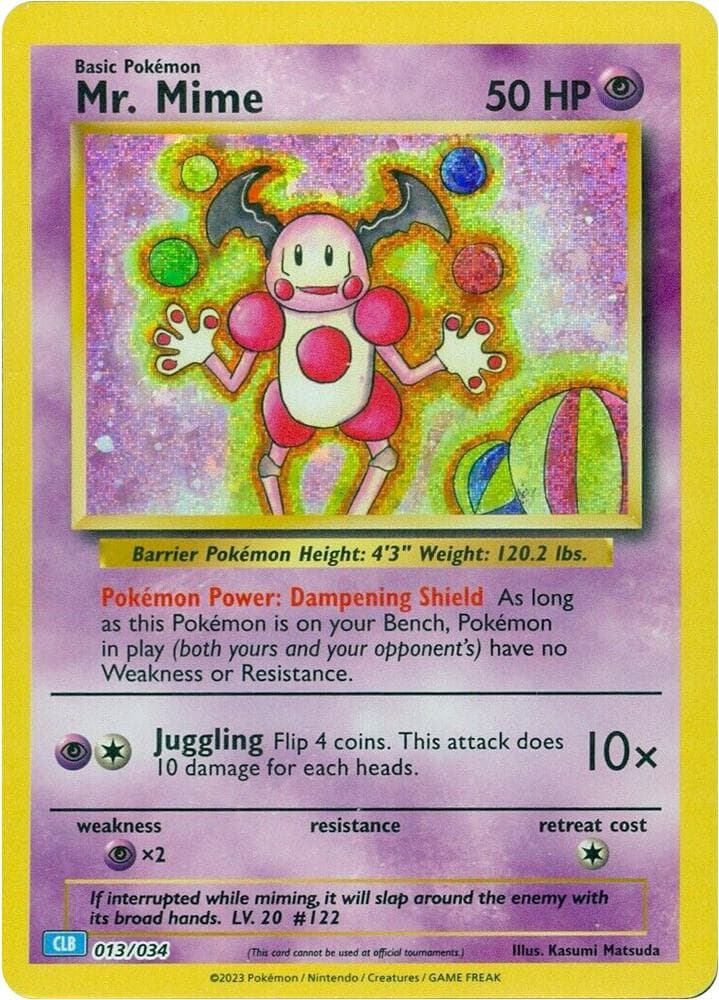 Mr. Mime — Trading Card Game Classic 13 Pokémon card