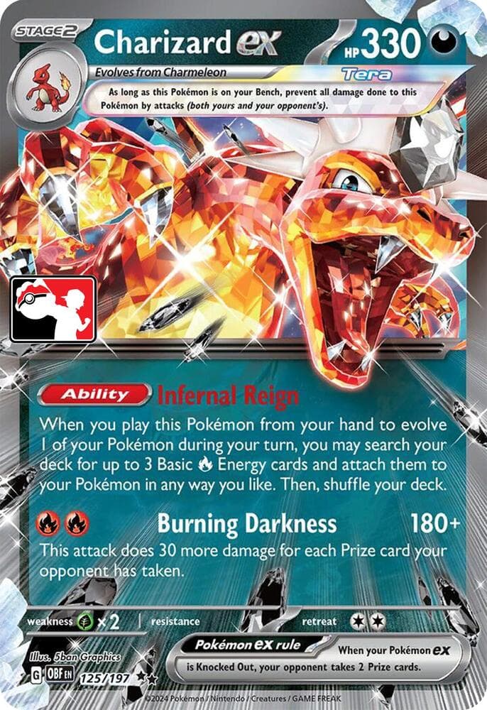 Charizard ex — Prize Pack Series Cards 125 Pokémon card