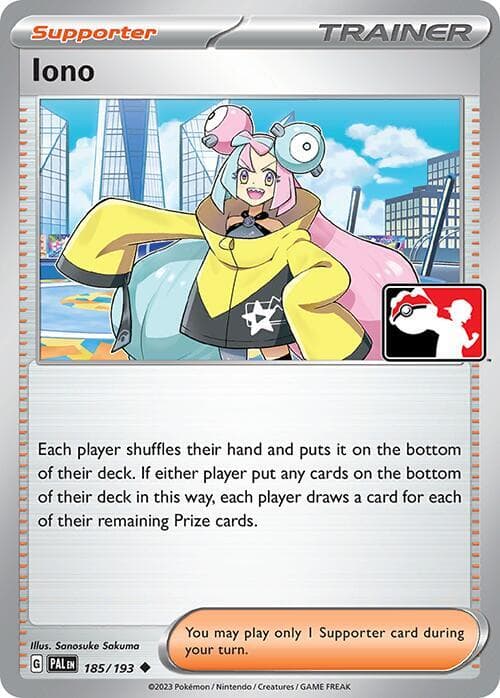 Iono — Prize Pack Series Cards 185 Pokémon card