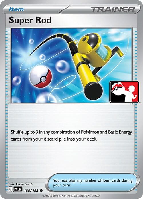 Super Rod — Prize Pack Series Cards 188 Pokémon card