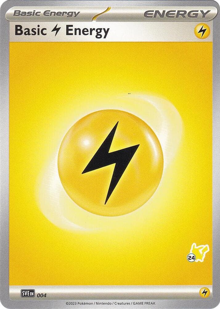 Basic Lightning Energy - Pikachu 24 — Battle Academy 2024 4 Pokémon card