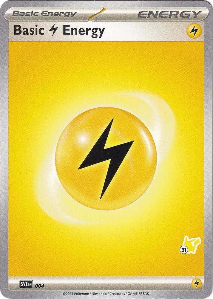 Basic Lightning Energy - Pikachu 31 — Battle Academy 2024 4 Pokémon card